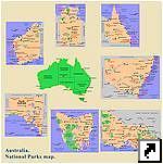 Карта национальных парков Австралии (англ.)