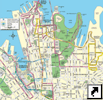 Карта центра Сиднея, Австралия (англ.)