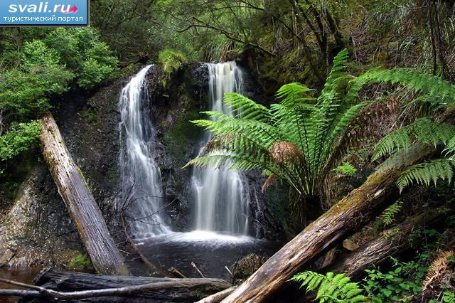 Водопад "Hogarth", остров Тасмания, Австралия.