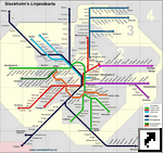 Схема метро Стокгольма (швед.)
