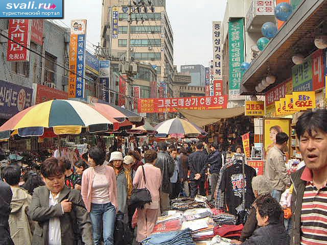 Рынок, Сеул, Южная Корея.