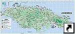 Подробная карта Ямайки (англ.)