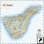 Канарские острова. Карта острова Тенерифе (исп.)