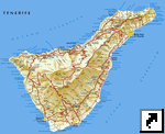 Канарские острова. Карта острова Тенерифе (исп.)