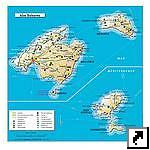 Карта Балеарских островов (исп.)