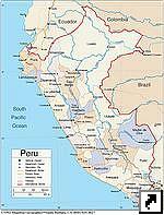 Карта Перу (англ.)