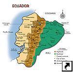 Карта природных зон Эквадора (англ.)