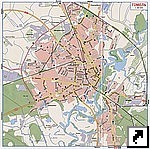 Подробная карта Гомеля, Белоруссия.