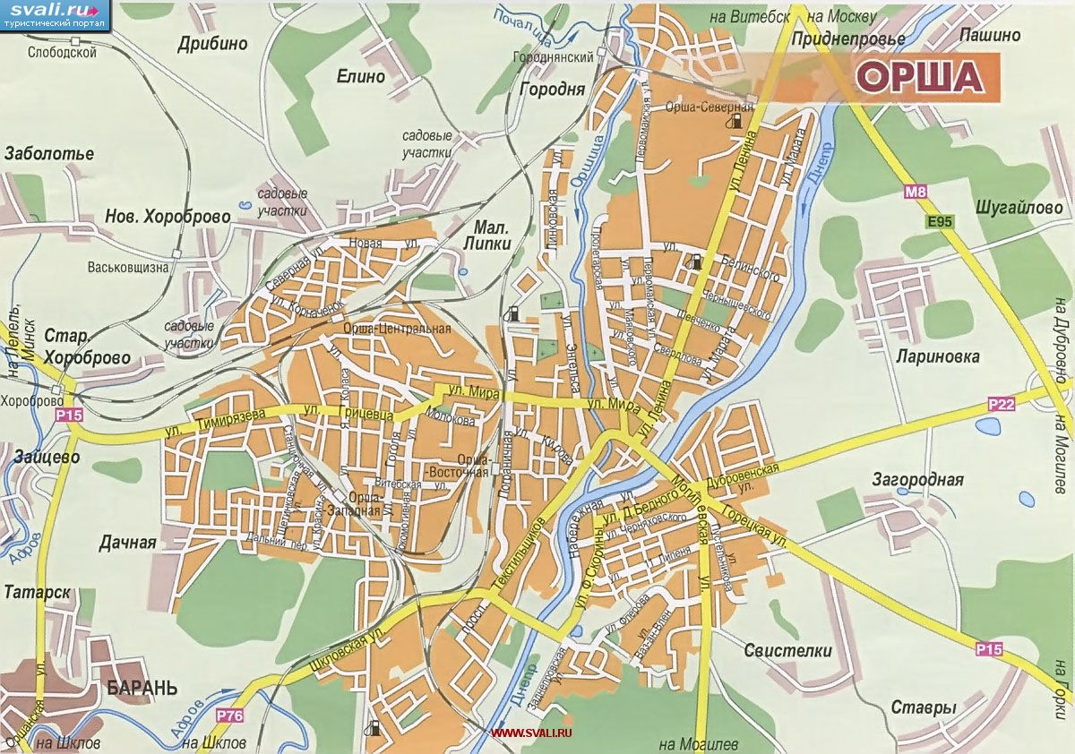 Карта орши