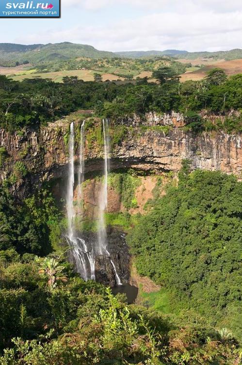 Водопады Тамарин (Tamarin Falls), Маврикий.