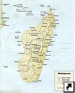 Карта Мадагаскара (англ.)
