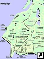 Карта Махаджанга (Mahajanga), Мадагаскар (франц.)