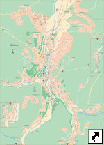 Болгария. Детальная карта города Габрово (англ.)