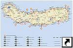 Карта острова Сан Мигель (Sao Miguel). Азорские острова. (порт.)