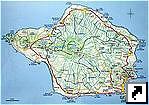 Карта острова Фаял (Faial). Азорские острова. (порт.)