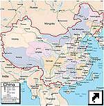 Карта Китая (англ.)