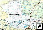 Карта района Нацюй (Nagqu Region), Тибет (англ).