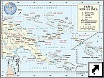 Карта Папуа-Новой Гвинеи с провинциями (англ.)