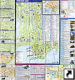 Подробная туристическая карта полуострова Коулун (Kowlon), Гонконг, Китай (англ.)