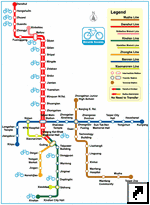 Схема метро Тайпея, Тайвань (англ.)