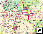 Туристическая карта окрестностей Тхимпху, Бутан (англ.)