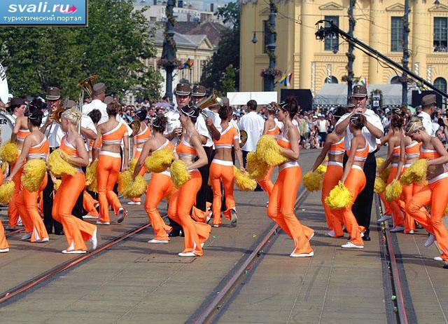 Карнавал в городе Дебрецен (Debrecen), Венгрия.