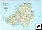 Топографическая карта острова Косрае (Kosrae), Федеративные Штаты Микронезии (англ.)