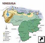 Карта природных зон Венесуэлы. (англ.)