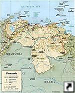 Карта Венесуэлы (англ.)