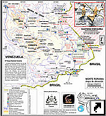 Карта национального парка Канайма (Canaima), Венесуэла (исп.)