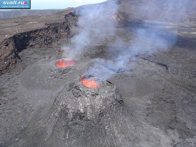������ �����-��-��-����� (Piton de la Fournaise), �������, �������.