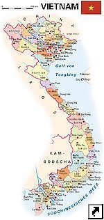 Карта провинций Вьетнама (англ.)