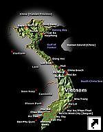 Карта Вьетнама (англ.)