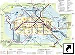 Схема городского транспорта, метро Берлина, столицы Германии (немец.)