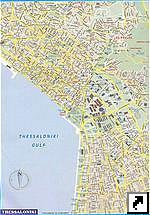 Карта города Салоники (Thessaloniki), Греция (англ.)