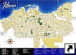 Туристичечкая карта города Ханья (Chania), остров Крит, Греция (англ.)