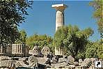 Руины храма Зевса, город Олимпия, Греция.