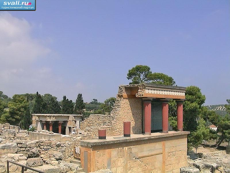 Руины Кносского дворца, остров Крит, Греция.