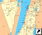 Карта Израиля (франц.)