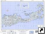 Очень подробная топографическая карта восточной части острова Флорес (Flores, Энде, Маумере), острова Нуса-Тенгара (Nusa Tenggara),  Индонезия (англ.)
