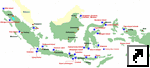 Карта мест для дайвинга, Индонезия (англ.)