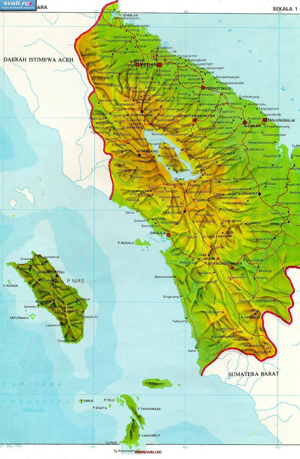 ����� ��������� ����� (Sumut), �����, �������, ������ ������� (Sumatra), ������ ���� (Nias), ��������� (�����.)