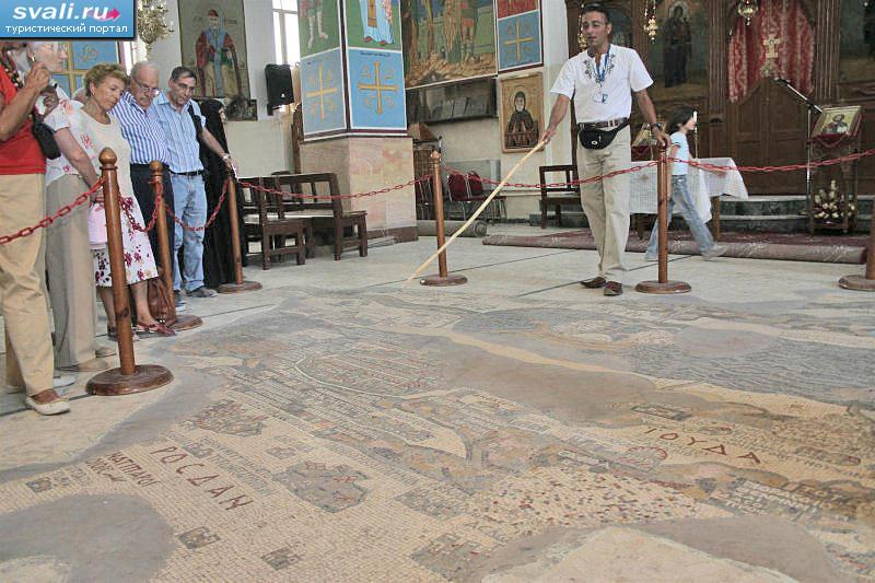 Мозаика в церкви Святого Георгия, Мадаба (Madaba), Иордания.