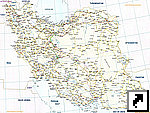 Карта автодорог Ирана (англ.)