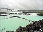 Термические ванны рядом с электростанцией, Исландия.