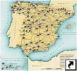 Карта Испании (исп.)