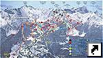 Карта трасс горнолыжного курорта Пила (Pila), Аоста (Aosta), Италия (итал.)