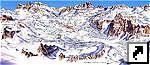 Карта горнолыжного курорта Кортина-де-Ампеццо, Италия (итал.)