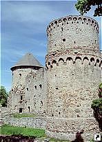 Древний Ливонский замок в городе Цесисе, Латвия.
