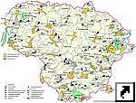 Карта национальных парков Литвы (лит.)
